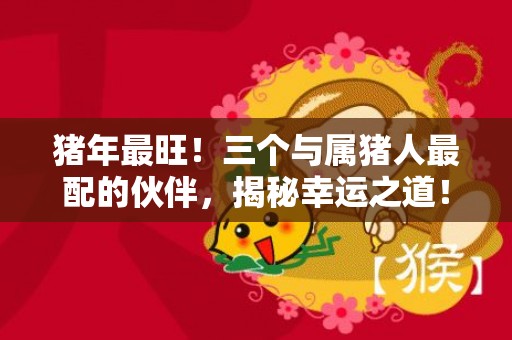 猪年最旺！三个与属猪人最配的伙伴，揭秘幸运之道！