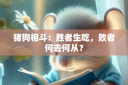 猪狗相斗：胜者生吃，败者何去何从？