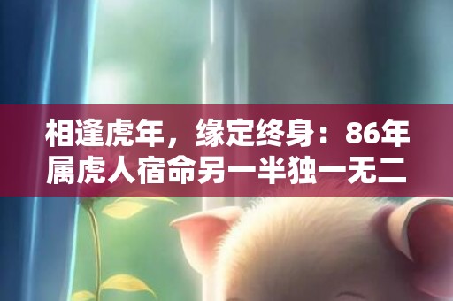 相逢虎年，缘定终身：86年属虎人宿命另一半独一无二