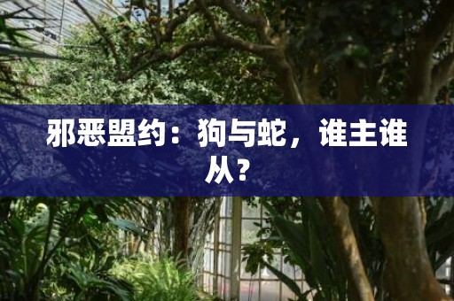 邪恶盟约：狗与蛇，谁主谁从？