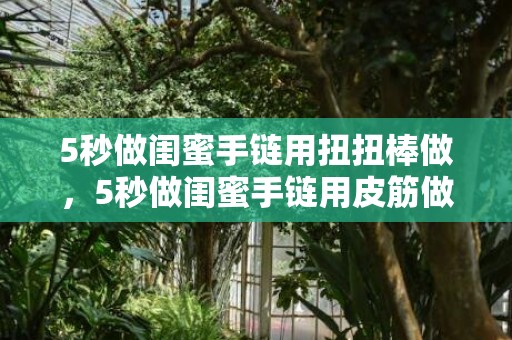 5秒做闺蜜手链用扭扭棒做，5秒做闺蜜手链用皮筋做的