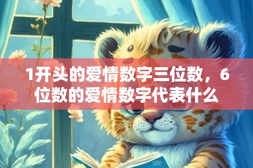 1开头的爱情数字三位数，6位数的爱情数字代表什么