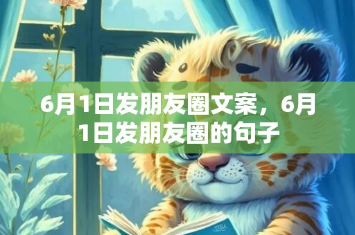 6月1日发朋友圈文案，6月1日发朋友圈的句子