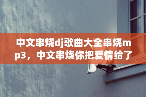 中文串烧dj歌曲大全串烧mp3，中文串烧你把爱情给了谁dj