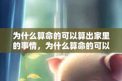 为什么算命的可以算出家里的事情，为什么算命的可以算出姓