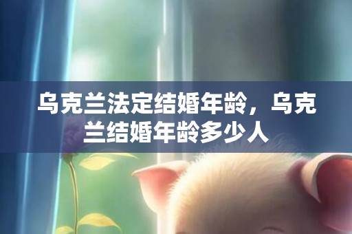乌克兰法定结婚年龄，乌克兰结婚年龄多少人