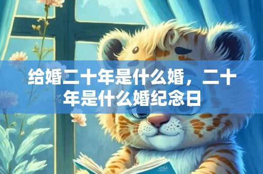 给婚二十年是什么婚，二十年是什么婚纪念日