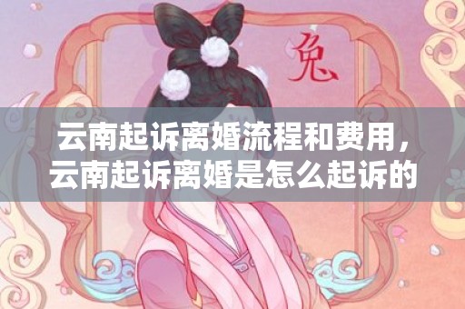 云南起诉离婚流程和费用，云南起诉离婚是怎么起诉的