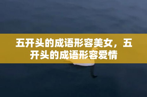 五开头的成语形容美女，五开头的成语形容爱情