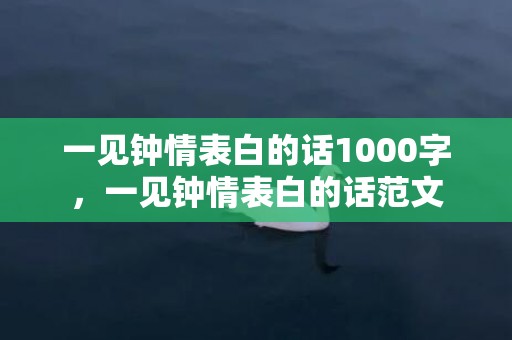 一见钟情表白的话1000字，一见钟情表白的话范文
