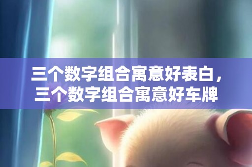 三个数字组合寓意好表白，三个数字组合寓意好车牌