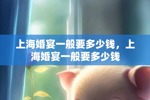 上海婚宴一般要多少钱，上海婚宴一般要多少钱