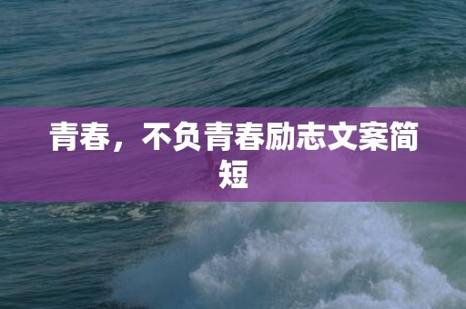 青春，不负青春励志文案简短