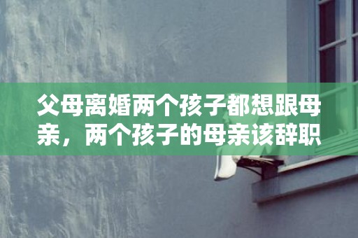 父母离婚两个孩子都想跟母亲，两个孩子的母亲该辞职