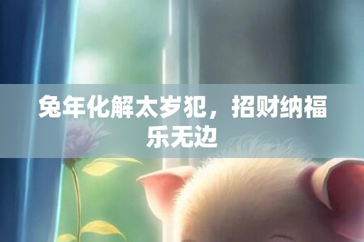 兔年化解太岁犯，招财纳福乐无边