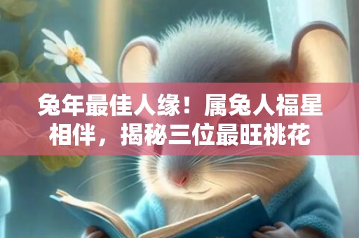 兔年最佳人缘！属兔人福星相伴，揭秘三位最旺桃花