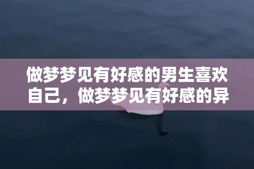 做梦梦见有好感的男生喜欢自己，做梦梦见有好感的异性