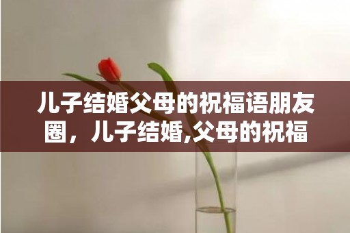 儿子结婚父母的祝福语朋友圈，儿子结婚,父母的祝福语
