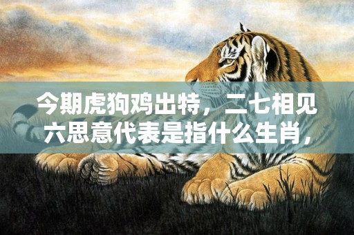 今期虎狗鸡出特，二七相见六思意代表是指什么生肖，精准答案落实