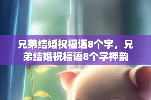 兄弟结婚祝福语8个字，兄弟结婚祝福语8个字押韵