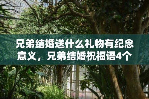 兄弟结婚送什么礼物有纪念意义，兄弟结婚祝福语4个字简短
