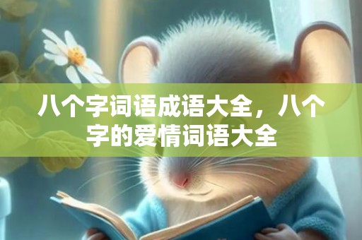 八个字词语成语大全，八个字的爱情词语大全