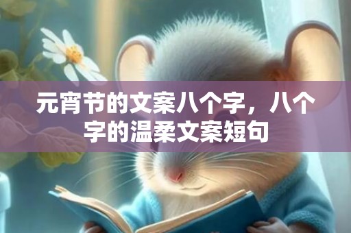 元宵节的文案八个字，八个字的温柔文案短句