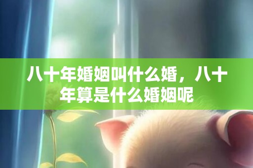 八十年婚姻叫什么婚，八十年算是什么婚姻呢