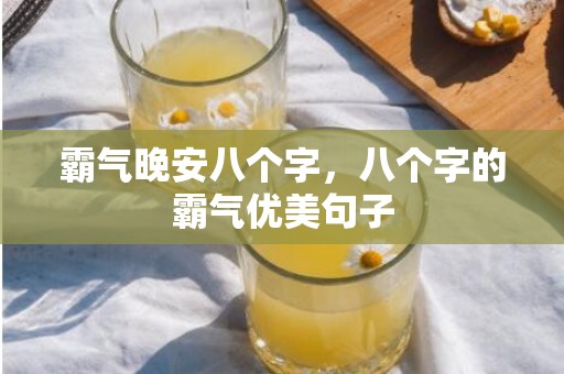 霸气晚安八个字，八个字的霸气优美句子