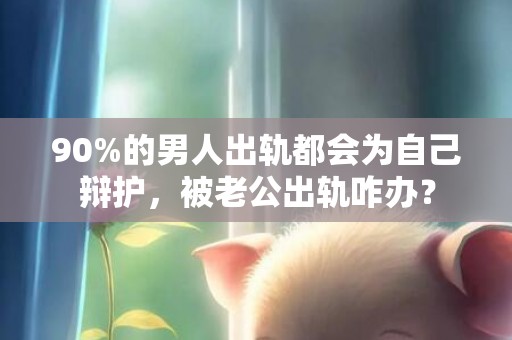 90%的男人出轨都会为自己辩护，被老公出轨咋办？