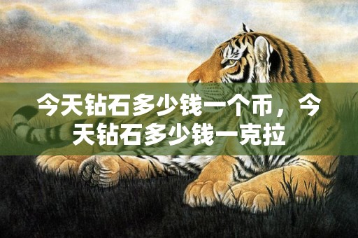 今天钻石多少钱一个币，今天钻石多少钱一克拉