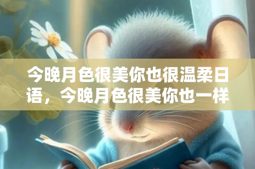 今晚月色很美你也很温柔日语，今晚月色很美你也一样