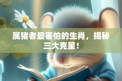 属猪者最害怕的生肖，揭秘三大克星！