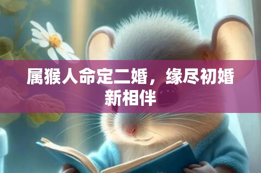 属猴人命定二婚，缘尽初婚新相伴