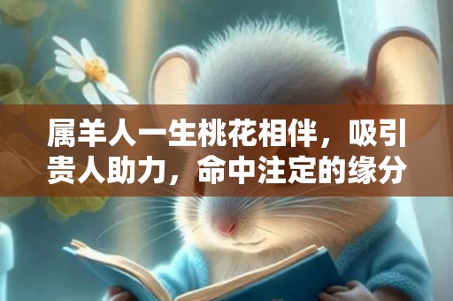 属羊人一生桃花相伴，吸引贵人助力，命中注定的缘分