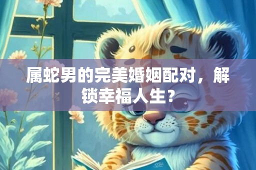 属蛇男的完美婚姻配对，解锁幸福人生？