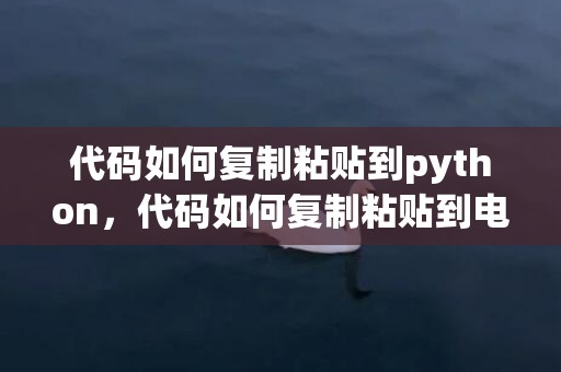 代码如何复制粘贴到python，代码如何复制粘贴到电脑