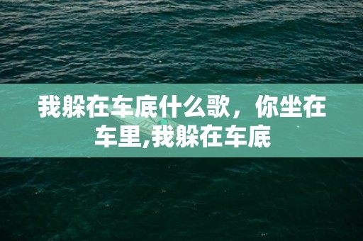 我躲在车底什么歌，你坐在车里,我躲在车底