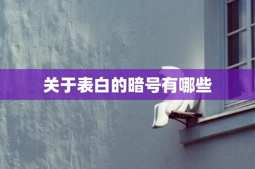 关于表白的暗号有哪些