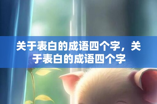 关于表白的成语四个字，关于表白的成语四个字