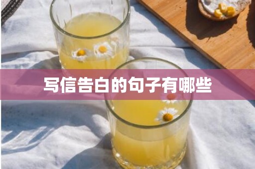写信告白的句子有哪些