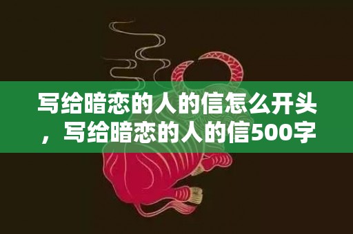 写给暗恋的人的信怎么开头，写给暗恋的人的信500字