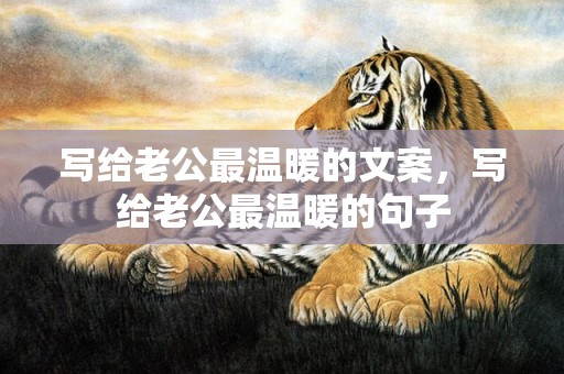 写给老公最温暖的文案，写给老公最温暖的句子