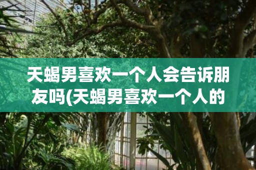天蝎男喜欢一个人会告诉朋友吗(天蝎男喜欢一个人的表现 超准)