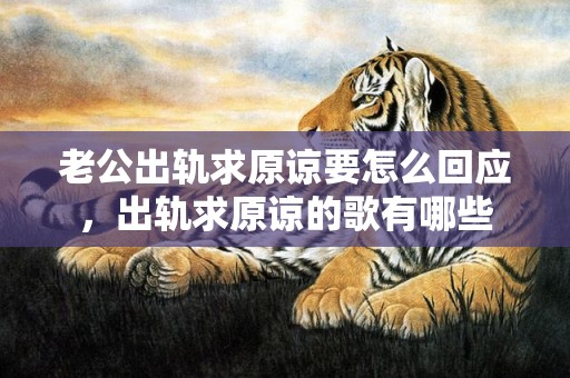老公出轨求原谅要怎么回应，出轨求原谅的歌有哪些