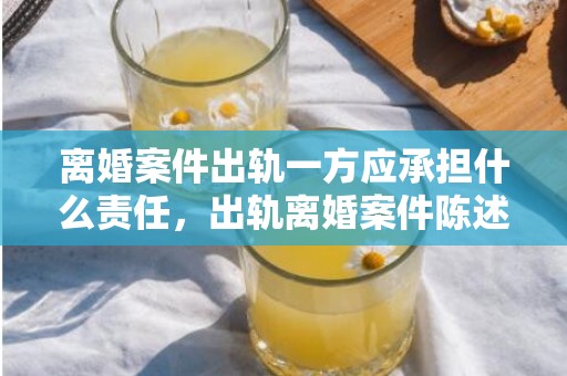 离婚案件出轨一方应承担什么责任，出轨离婚案件陈述材料模板