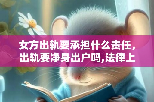 女方出轨要承担什么责任，出轨要净身出户吗,法律上