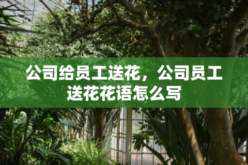 公司给员工送花，公司员工送花花语怎么写