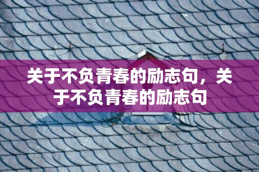 关于不负青春的励志句，关于不负青春的励志句