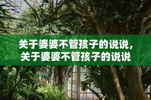 关于婆婆不管孩子的说说，关于婆婆不管孩子的说说